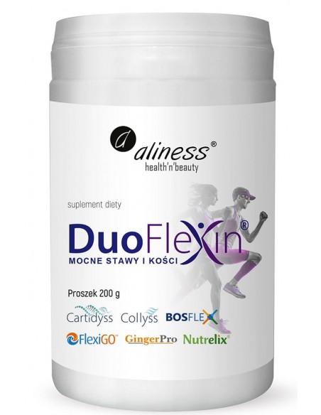 DUOFLEXIN PROSZEK 100% NATURAL - ZDROWE KOŚCI I STAWY 200G - ALINESS