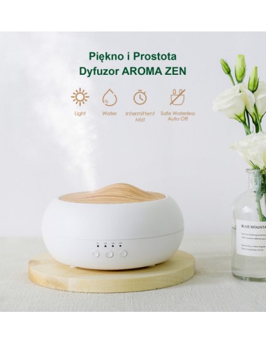 DYFUZOR AROMA ZEN, ULTRADŹWIĘKOWY NAWILŻACZ DO AROMATERAPII