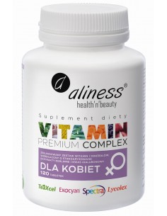 PREMIUM VITAMIN COMPLEX DLA KOBIET 120 TABLETEK VEGE - ALINESS