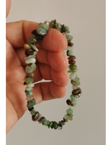 CHRYZOPRAZ BRANSOLETKA SIECZKA