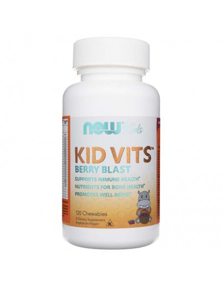 MULTIWITAMINA DLA DZIECI (KID VITS BERRY BLAST)  120TAB. DO SSANIA - NOW FOODS